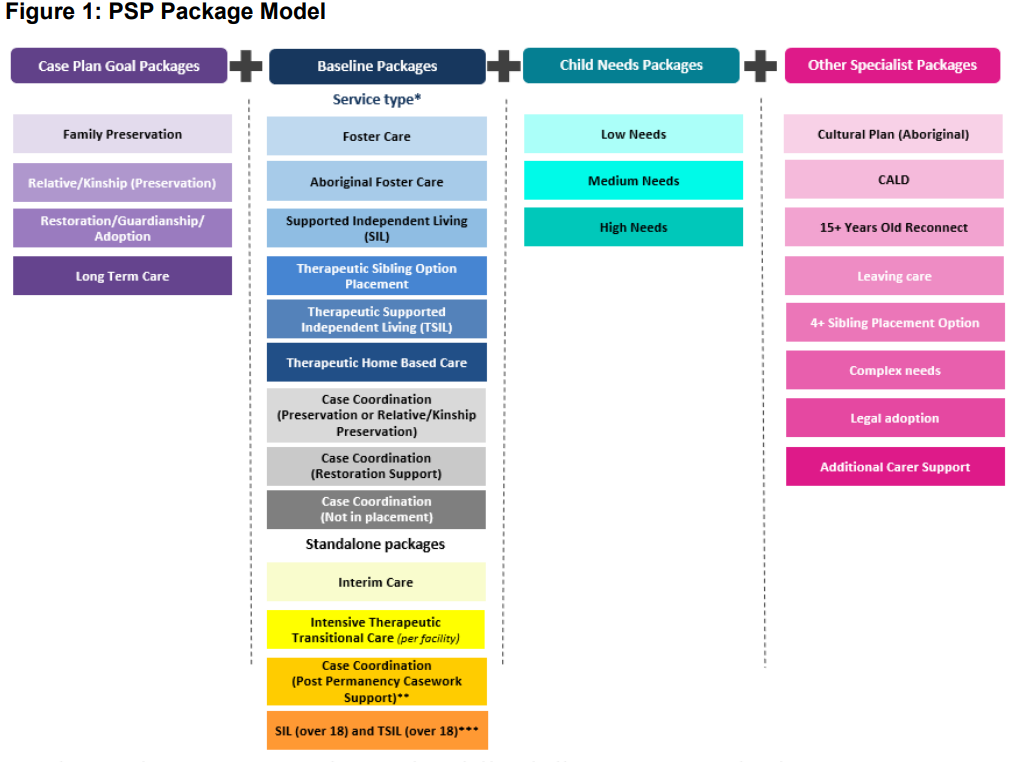 Diagram of the PSP Package Model